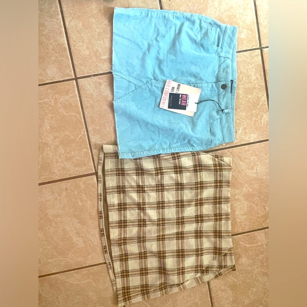 ALL NEED TO GO Bundle all for $15, two skirts and cute shirt.